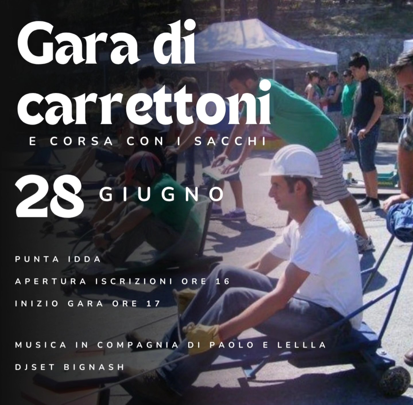 Gara di carrettoni e corsa con i sacchi