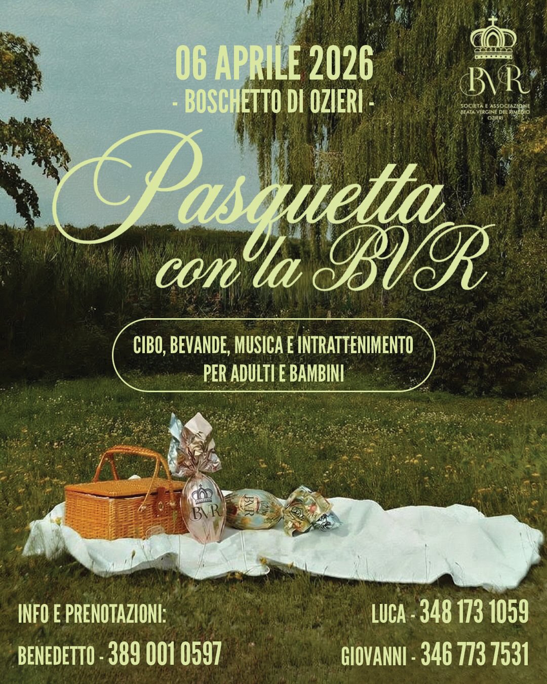 Pasquetta con la BVR al Boschetto