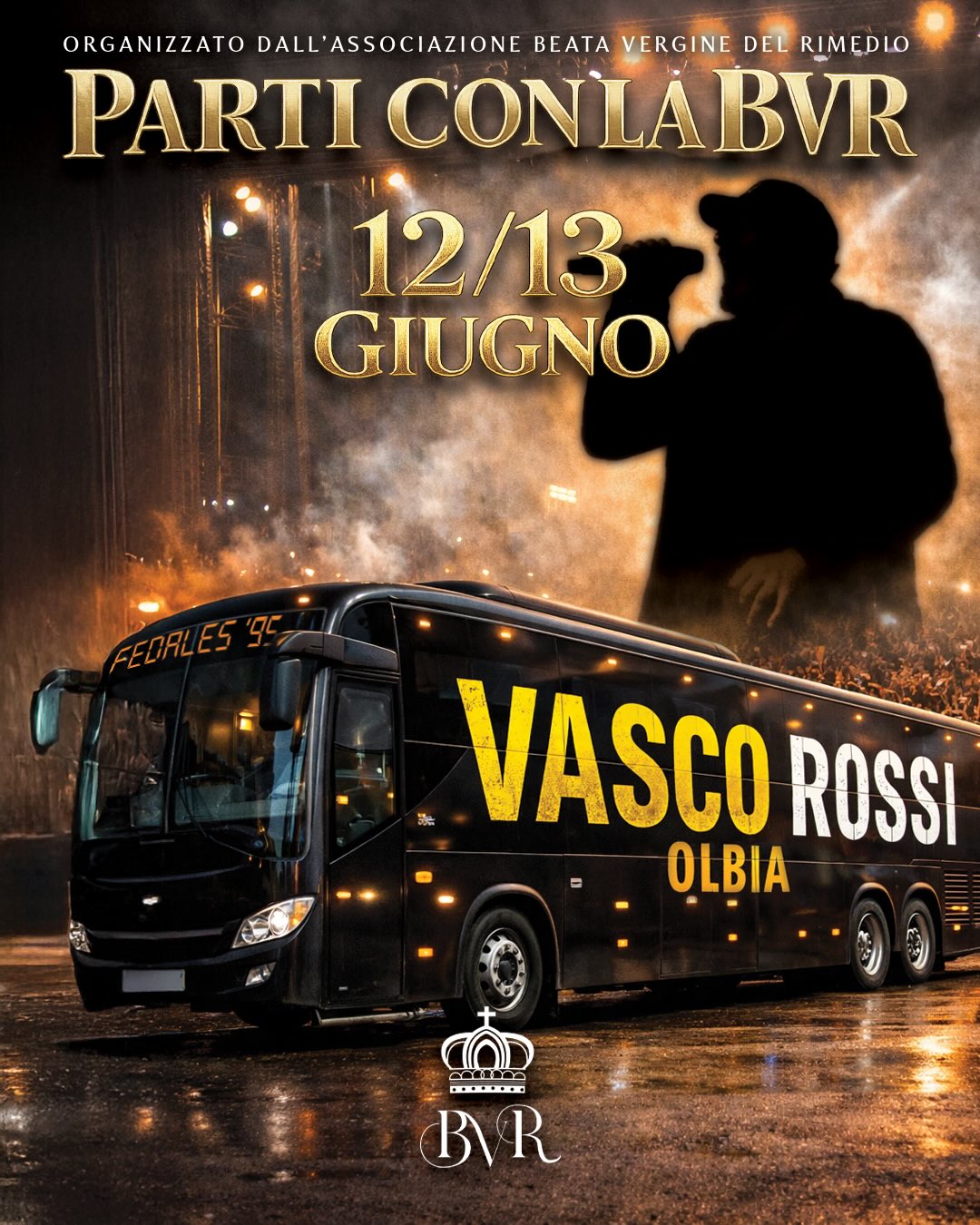 Pullman per Vasco Rossi a Olbia