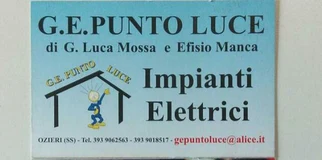 Logo di G.E. Punto Luce di G. Luca Mossa e Efisio Manca